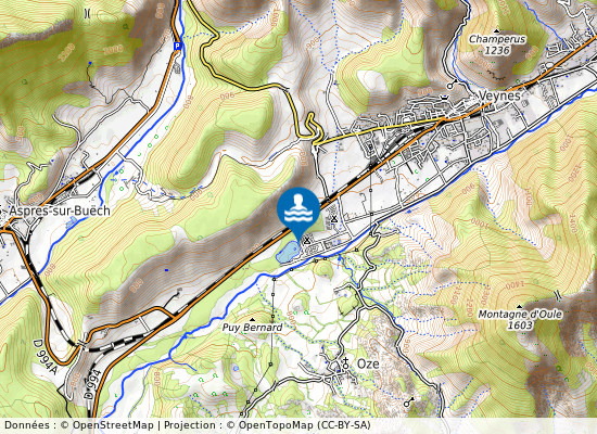 Plan D Eau De Veynes sur la carte