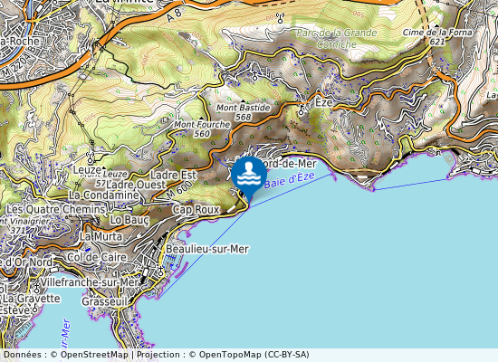 Cote Port Silva Maris sur la carte