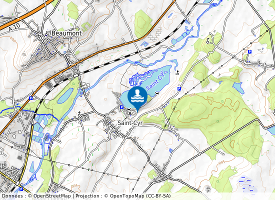 St Cyr - Parc De Loisirs (Etang) sur la carte