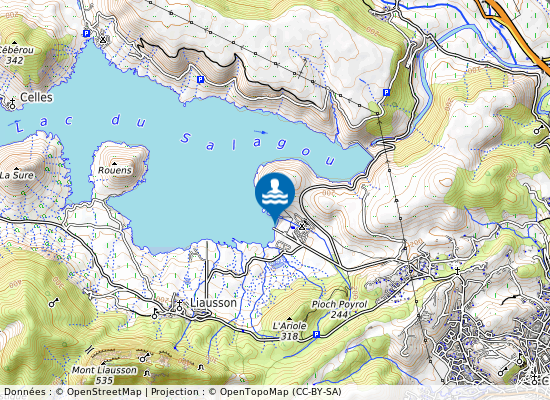 Lac Du Salagou-Plage Du Camping sur la carte