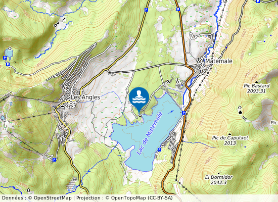 Lac De Matemale (L Ourson) sur la carte