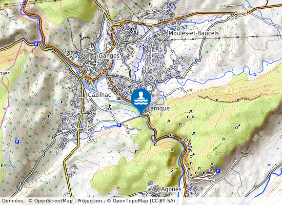 Herault-Le Village sur la carte