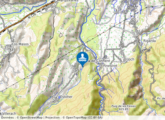 Camping Canigou (Le Llech) sur la carte