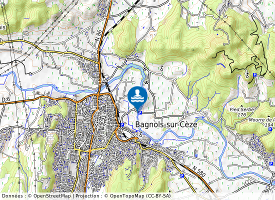 La Passerelle De Carmignan sur la carte