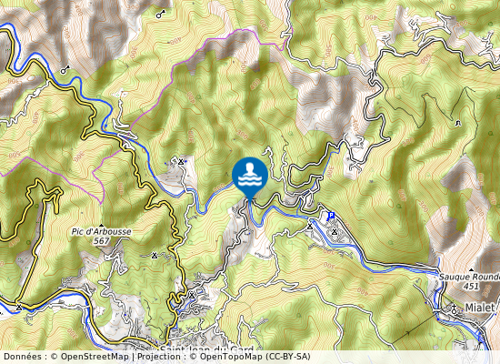 Le Pont Des Abarines sur la carte