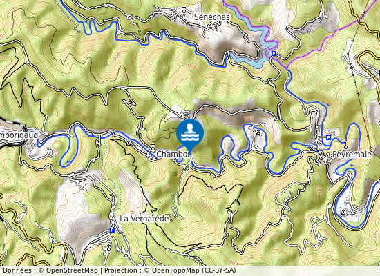 Chareneuve sur la carte