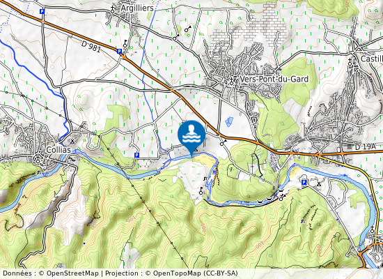 Les Gorges Du Gardon sur la carte