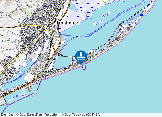 Frontignan Plage - Ouest Du Port sur la carte