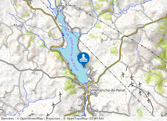 V.v.f Granouillac sur la carte