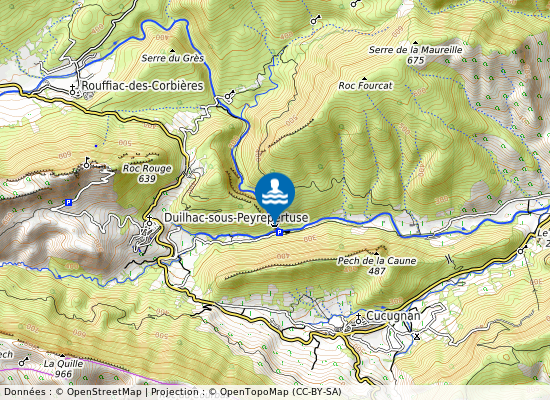 Moulin De Ribaute sur la carte