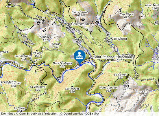 Mare-Plan D Eau Du Moulin sur la carte