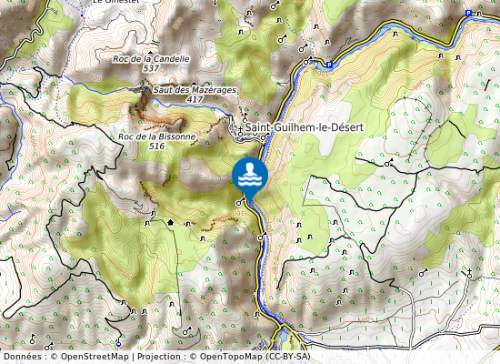 Herault-Moulin De Brunan sur la carte