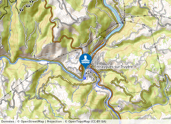 Camping Du Val De Saures sur la carte