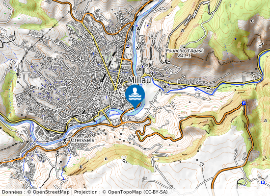 Gour De Bade sur la carte