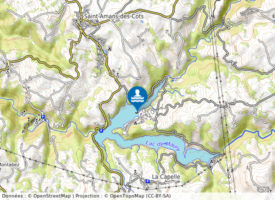 Les Tours sur la carte