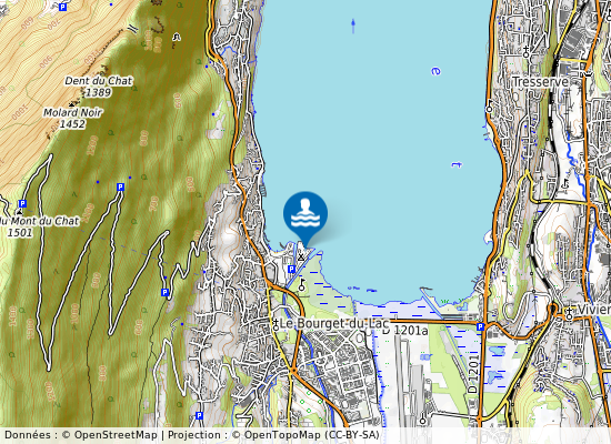 Plage Camping L Ile Aux Cygnes sur la carte