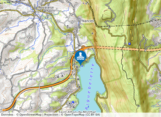 Plage Du Camping De L Ambroisiere sur la carte