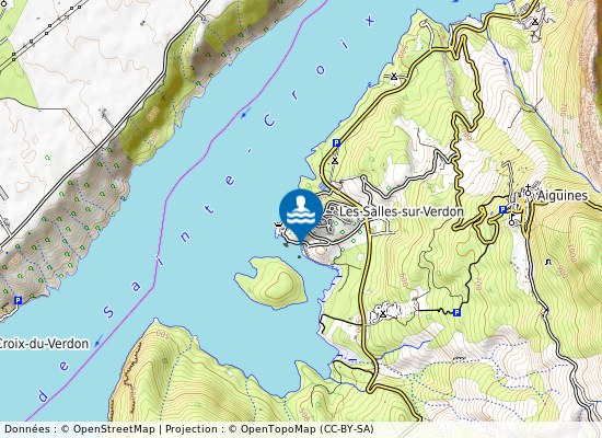 Plage Des Salles sur la carte