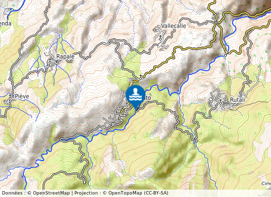 Pont Elleracce sur la carte