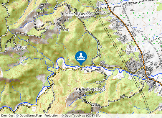 Pont D Acitaja sur la carte