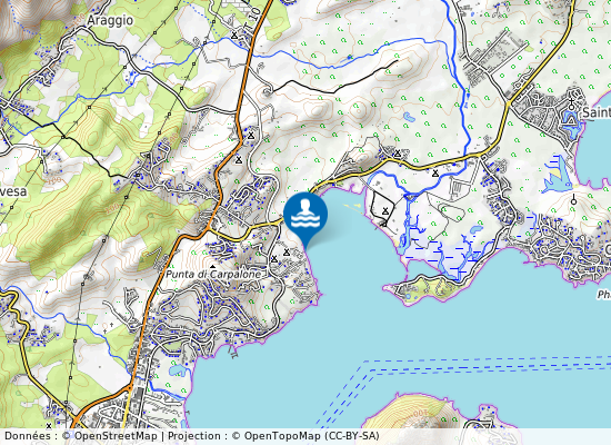 Baie De Stagnoli sur la carte