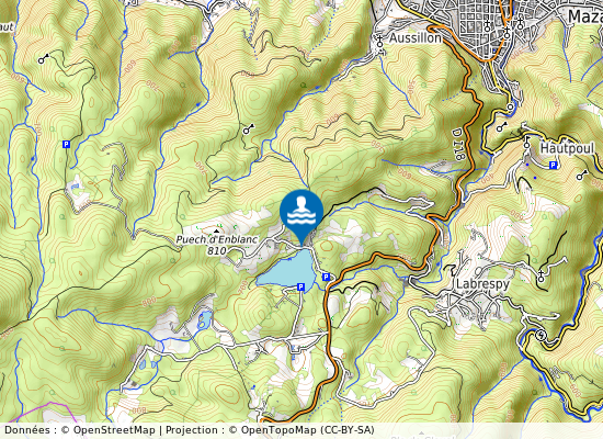 Barrage Des Montagnes sur la carte