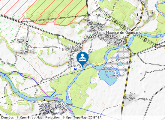 St-Maurice-De-Gourdans - Rive Droite De L Ain Camping sur la carte