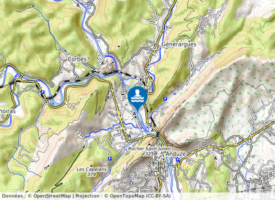 Le Castel Rose sur la carte