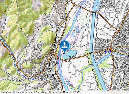 Lac De Montmeillan sur la carte