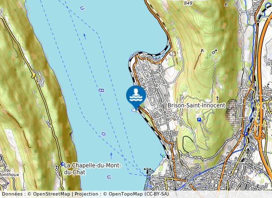 Plage Municipale De La Base De Loisirs De Brison sur la carte