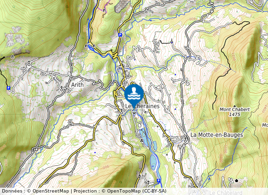 Plan D Eau Du Petit Lac Nord sur la carte