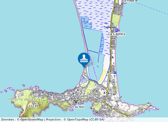 Plage L Almanarre Sud - Les Estagniers sur la carte