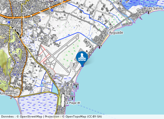 Plage Ceinturon Ouest sur la carte