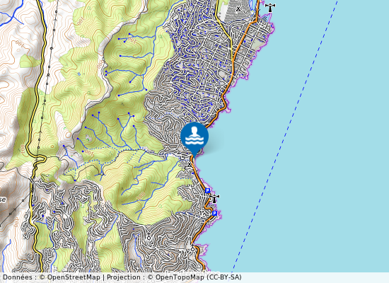 Plage La Gaillarde sur la carte