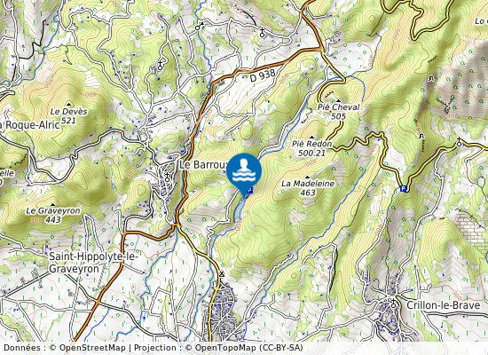 Lac Du Paty sur la carte