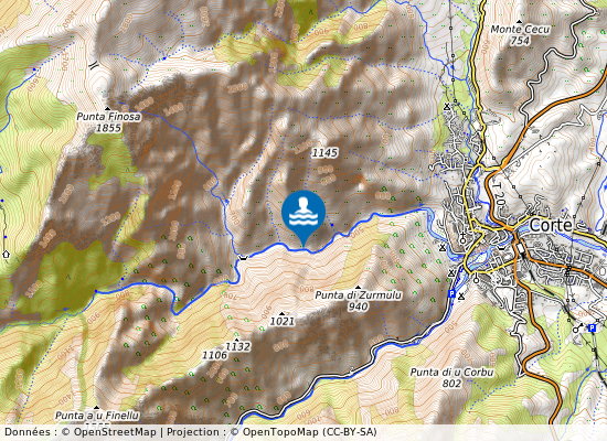 Lave Madre sur la carte