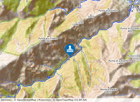 Tuani Camping sur la carte