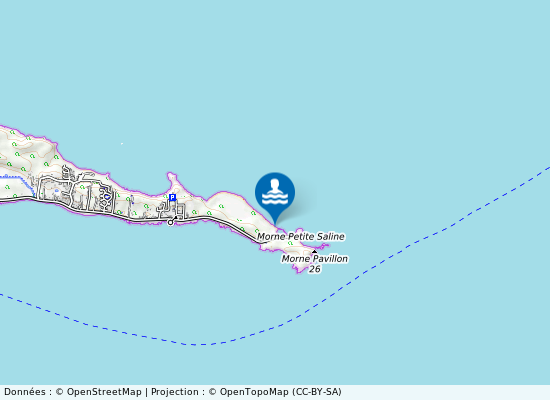 Pointe Des Chateaux-Salines sur la carte