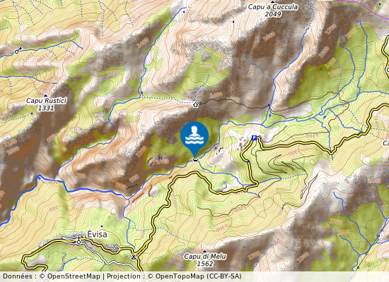 Piscine Naturelle sur la carte