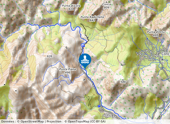 Pisciarone sur la carte