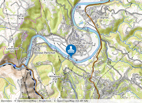 Le Pont sur la carte