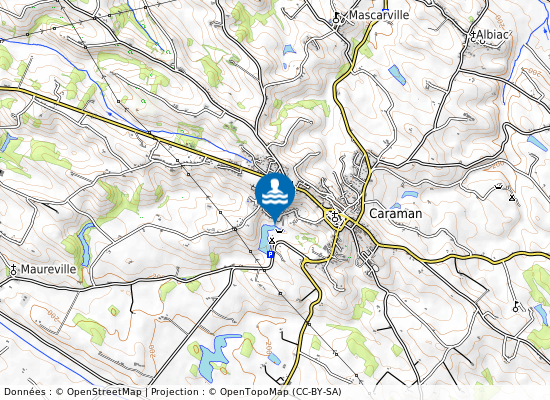 Baignade Amenagee De Caraman sur la carte