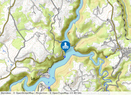 Fades Besserves:pont Du Bouchet sur la carte