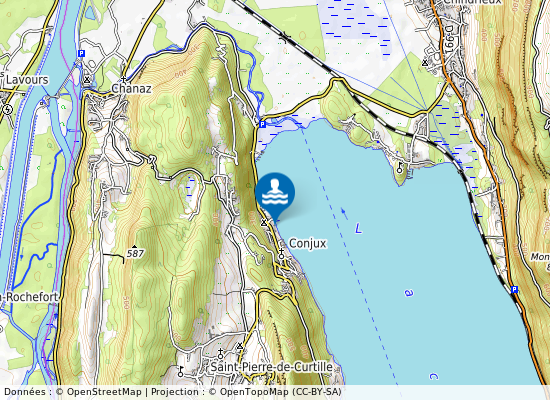 Plage Municipale De Conjux sur la carte