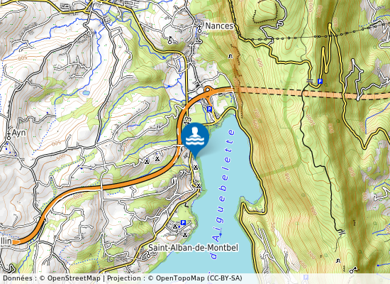 Plage Pre D Argent sur la carte