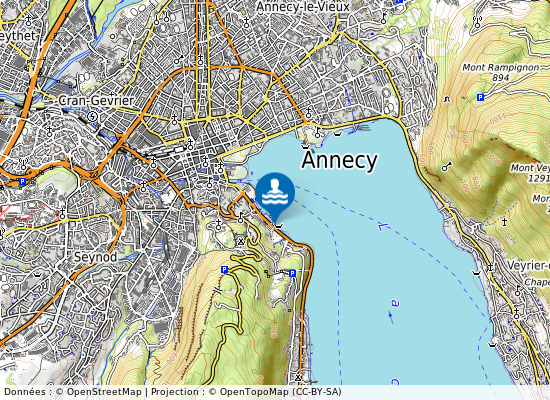 Annecy  Les Marquisats sur la carte