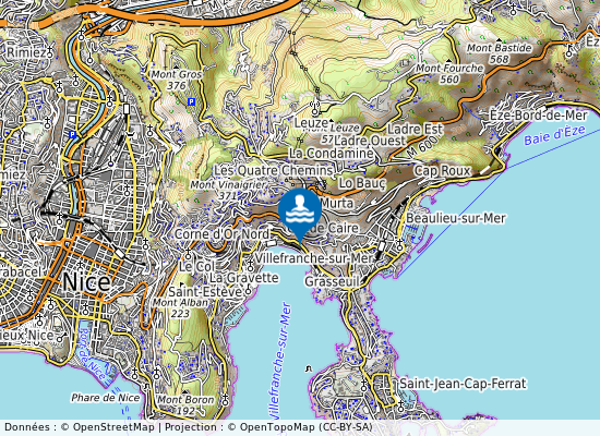 Ouest sur la carte