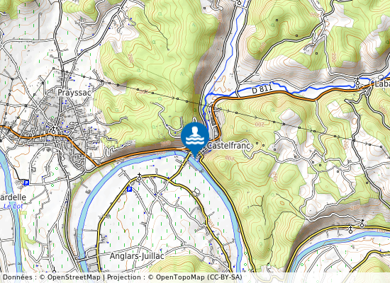 Berge Du Lot sur la carte