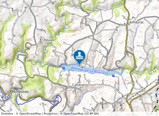 Barrage De La Roucarie sur la carte