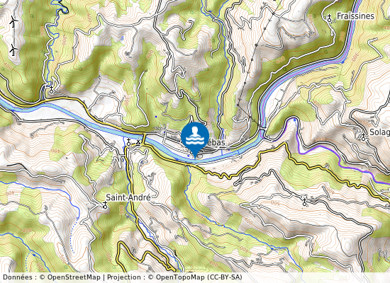 Espace Base De Loisirs Trebas sur la carte